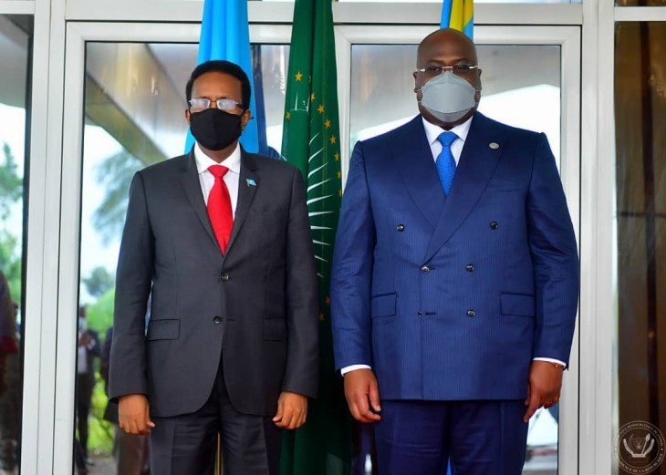 En visite de travail, le président somalien Mohamed Abdullahi a été reçu par son homologue congolais