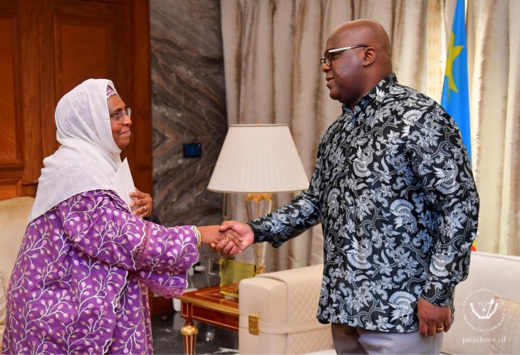 RDC : Félix Tshisekedi a reçu une émissaire de son homologue mauritanien Mohamed Ould Ghazouani