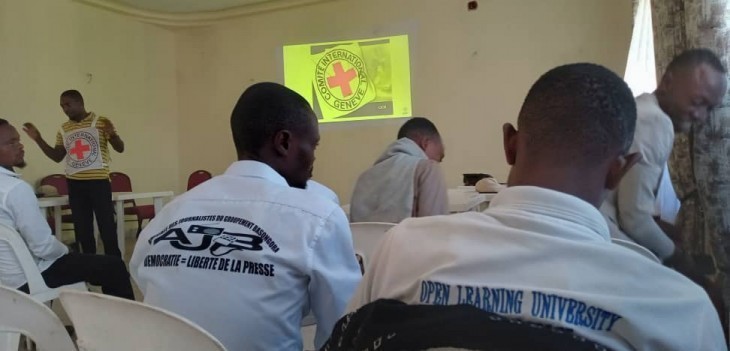 Nord-Kivu : Des journalistes membres de l'AJB outillés sur le DIH par le CICR à Kasindi