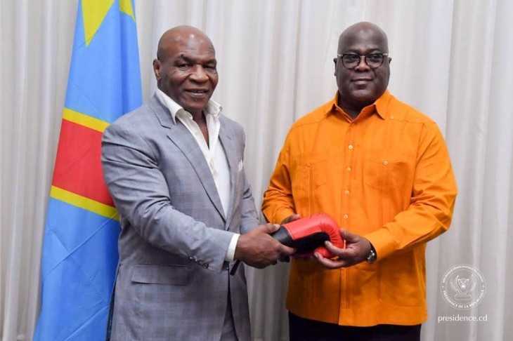 Reçu par Tshisekedi, le boxeur américain Mike Tyson annonce des projets qu’il veut réaliser en RDC