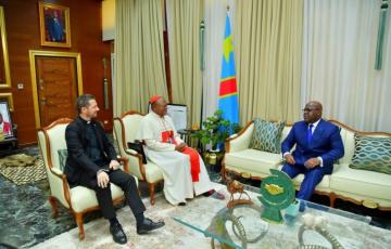 RDC : Dans le collimateur de la justice, le Cardinal Fridolin Ambongo reçu par Félix Tshisekedi