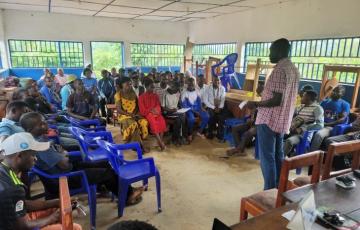 Lutte contre la désinformation : A Beni, la MONUSCO a sensibilisé les jeunes de Mavivi