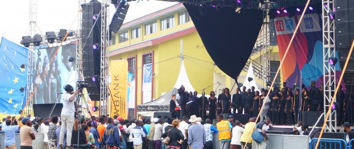 Le groupe Requiem pour la paix en prestation au festival Amani 2020