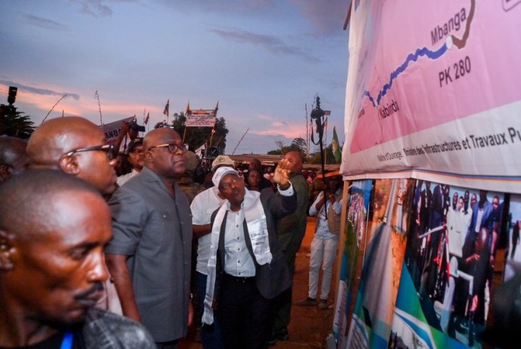 RDC : A Mbuji-Mayi, Félix Tshisekedi a lancé les travaux de modernisation de la route nationale No 2