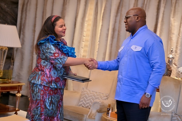 Accord de paix RDC-Rwanda : De retour à Kinshasa, Thérèse Kayikwamba reçue par Félix Tshisekedi