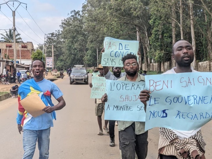 Beni : Manifestation de la LUCHA pour exiger une même attention dans la traque des ADF comme du M23
