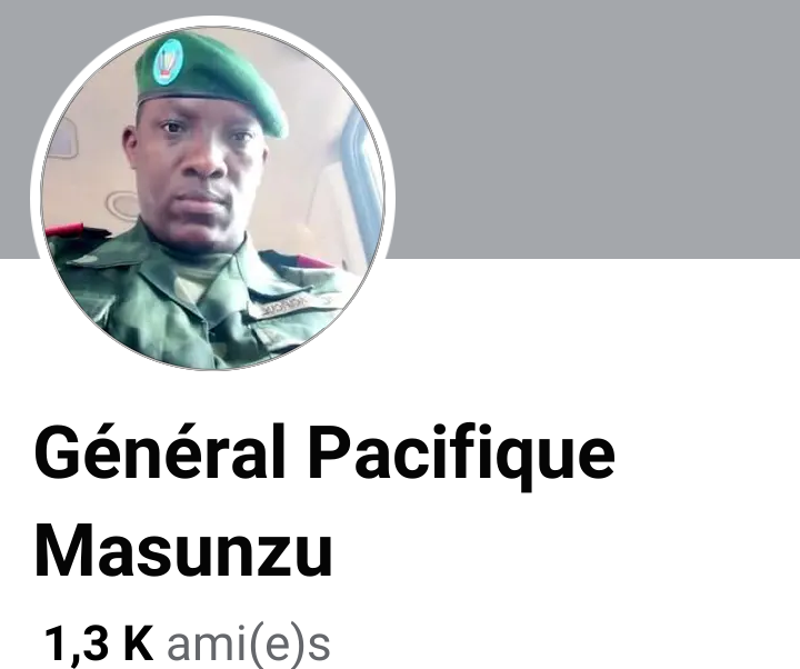 RDC : L’armée congolaise dénonce un faux compte Facebook au nom du général Pacifique Masunzu