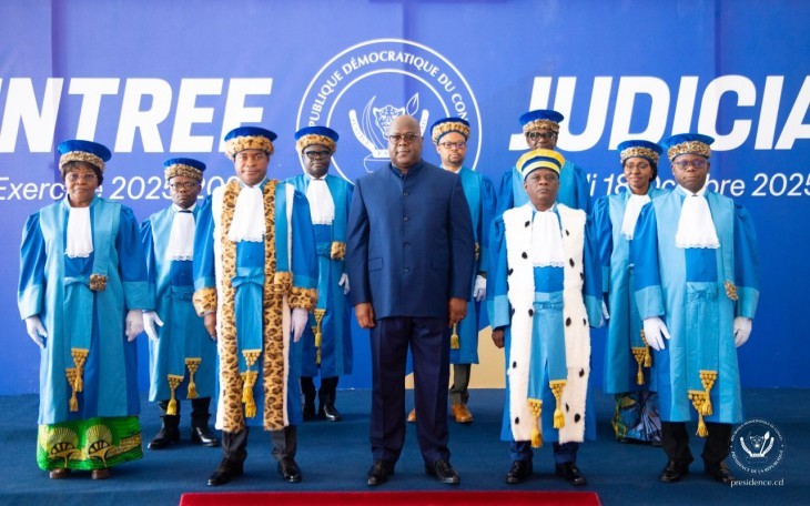RDC : Rentrée judiciaire 2025-2026 à la cour constitutionnelle en présence du Président Tshisekedi